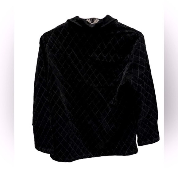 Chico's Travelers Diamond Quilted Jacket Black Size Medium - Picture 2 of 3